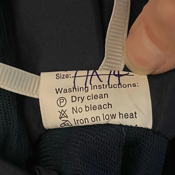 AO YAN Navy Lace Butterfly Corset Formal Prom Dress size S* NWT - Picture 11 of 13